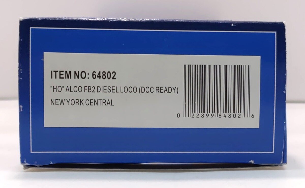 Bachmann 64802 HO New York Central ALCO FB2 Diesel Locomotive Standard DC