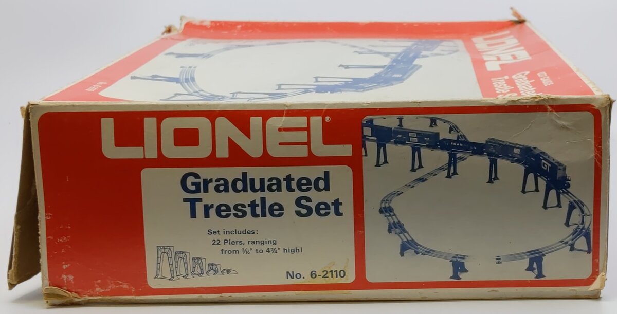 Lionel 6-2110 O27 Gauge Graduated Trestle Set