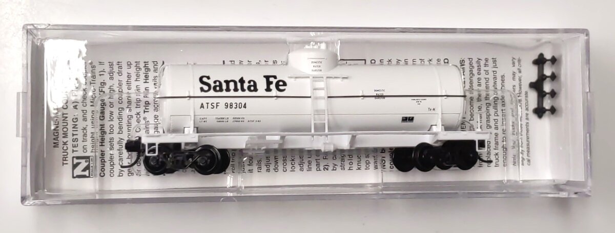 Micro-Trains 06500286 N ATSF 39' Single Dome Tank Car #98304