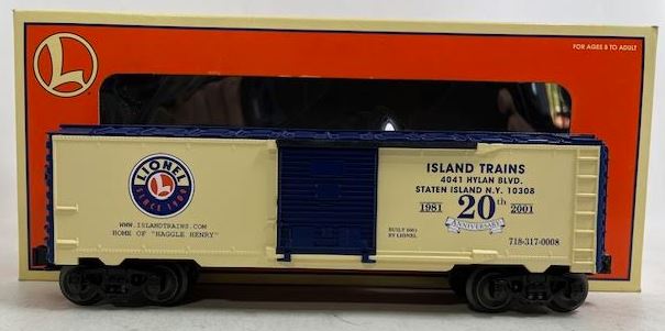Lionel 6-36229 O Gauge Island Trains 20th Anniversary BoxCar