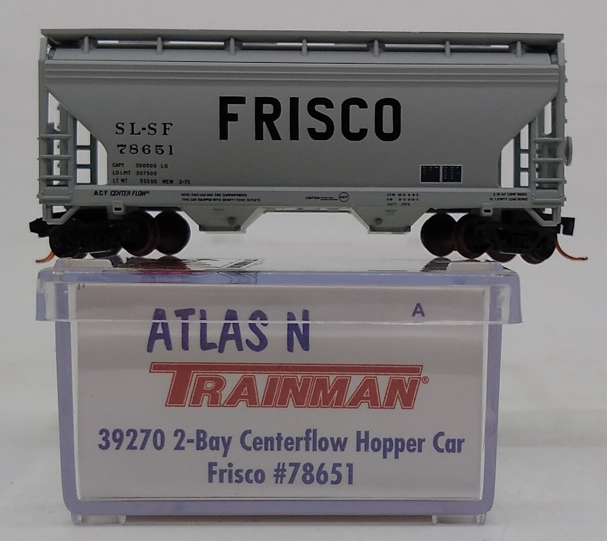 Atlas 39270A N Scale SLSF 2-Bay Centerflow Hopper #78651