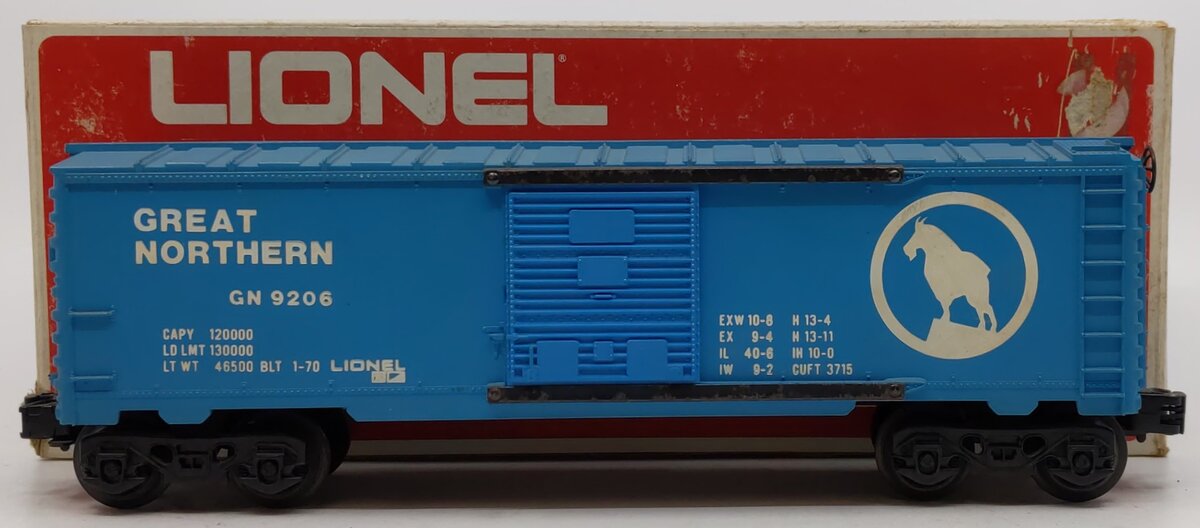 Lionel 6-9206 O Gauge Great Northern Boxcar #9206 – Trainz