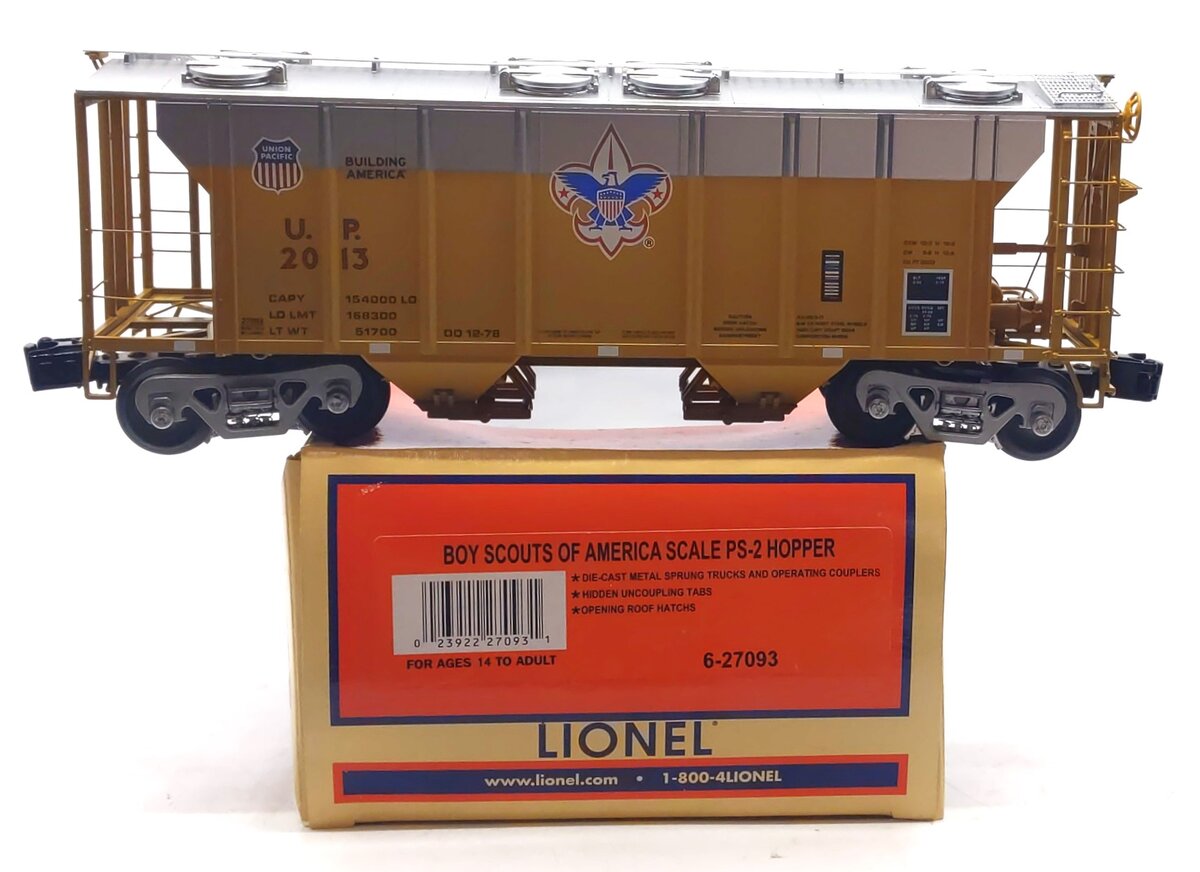 Lionel 6-27093 O Gauge Boy Scouts of America PS-2 Hopper #2013