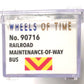 Wheels of Time 90716 1:160 N MOW Motor Coach Railroad