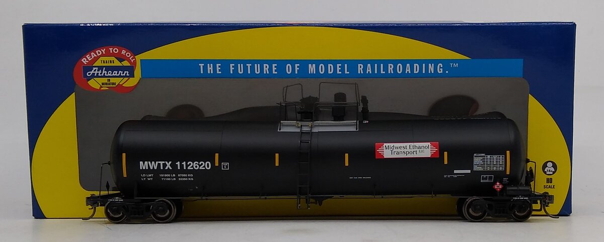 Athearn 98460 HO MWTX 30,000-Gallon Ethanol Tank Car RTR #112620