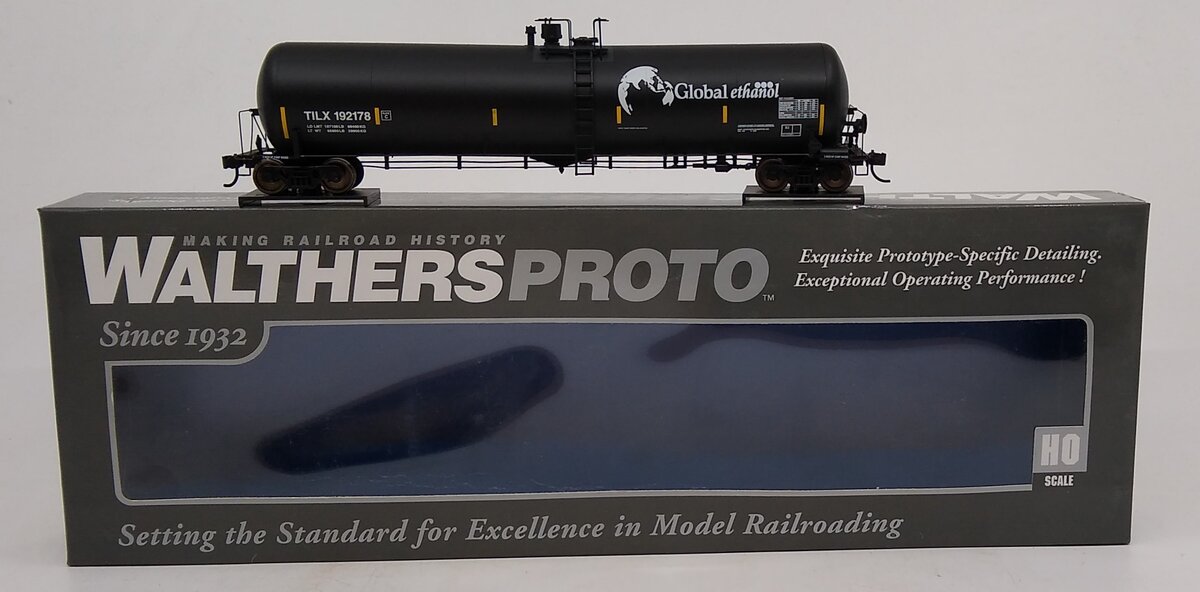 Walthers 920-100617 HO Global Ethanol 55' Trinity 30,145-Gallon Tank Car #192178