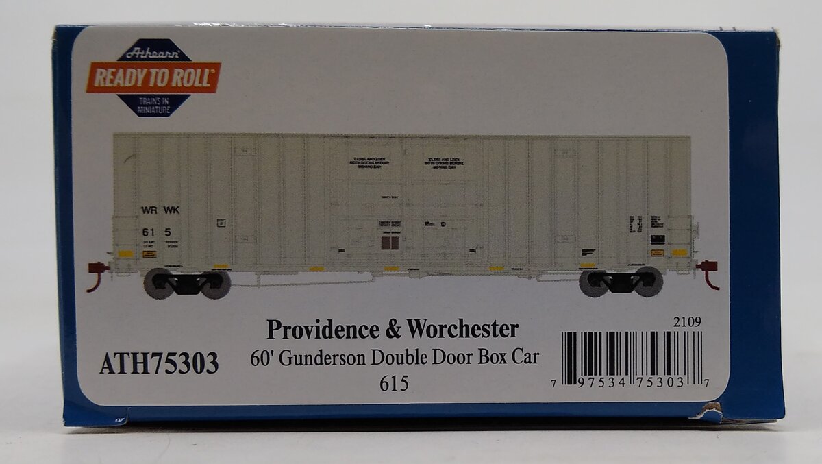 Athearn 75303 HO WRWK RTR 60' Gunderson Boxcar #615