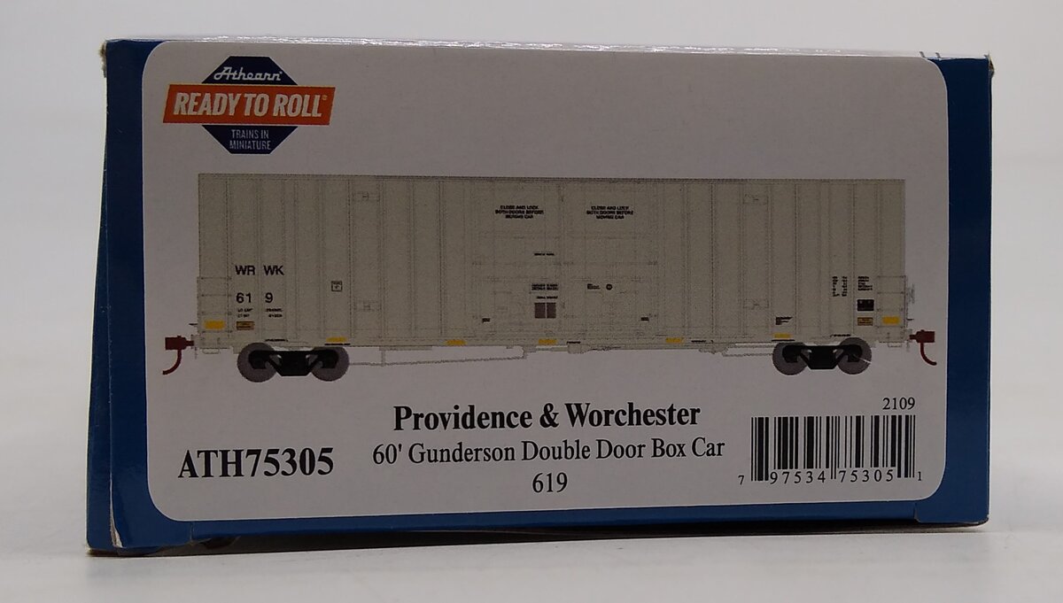 Athearn 75305 HO WRWK RTR 60' Gunderson Boxcar #619