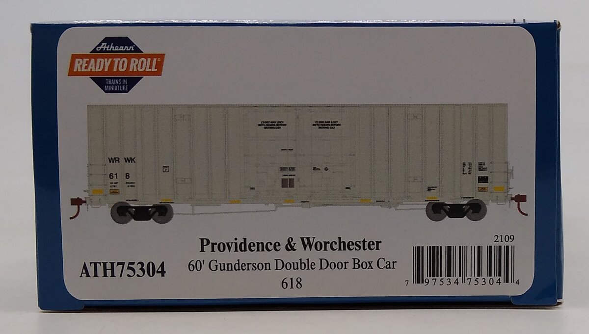 Athearn 75304 HO WRWK RTR 60' Gunderson Boxcar #618