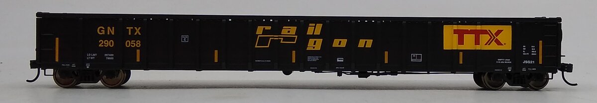 Walthers 910-6420 HO Railgon GNTX Ready to Run 68' Railgon Gondola #290058