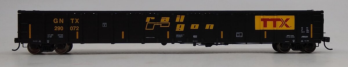 Walthers 910-6421 HO Railgon GNTX Ready to Run 68' Railgon Gondola #290072