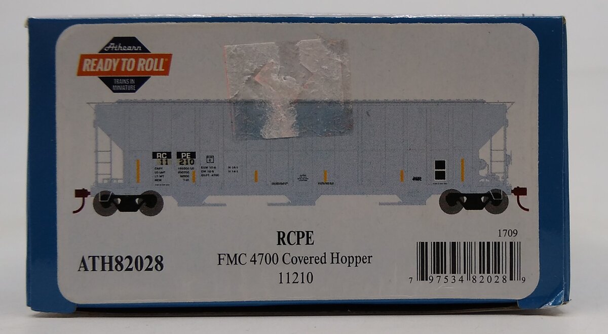 Athearn 82028 HO Rapid City,Pierre & Eastern RTR FMC 4700 Covered Hopper #11210