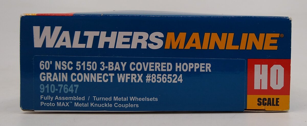 Walthers 910-7647 HO Grain Connect WFRX 60' NSC 5150 3-Bay Covered Hopper#856524