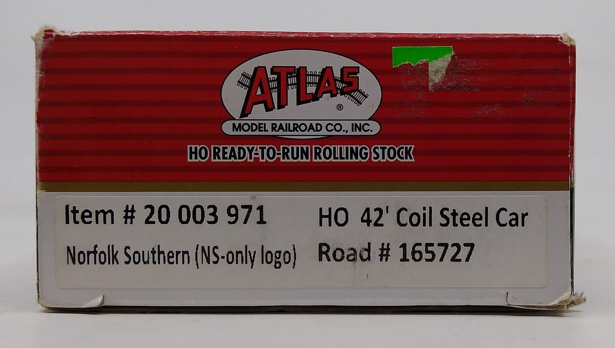 Atlas 20003971 HO Norfolk Southern 42' Coil Steel Car #165727