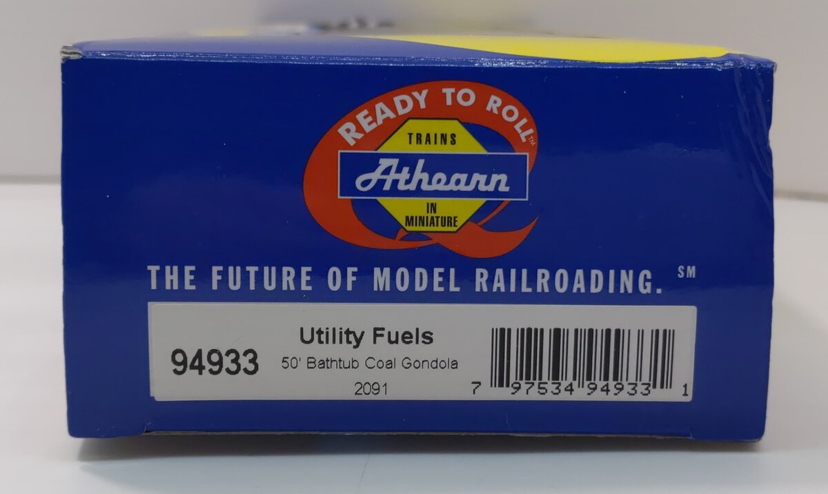 Athearn 94933 HO Utility Fuels Berwick Bathtub Gondola w/Load #2091