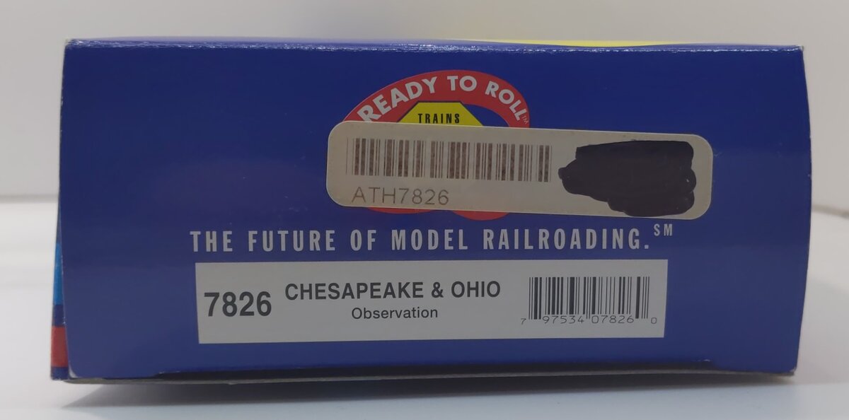Athearn 7826 HO Scale Chesapeake & Ohio Observation Car #3