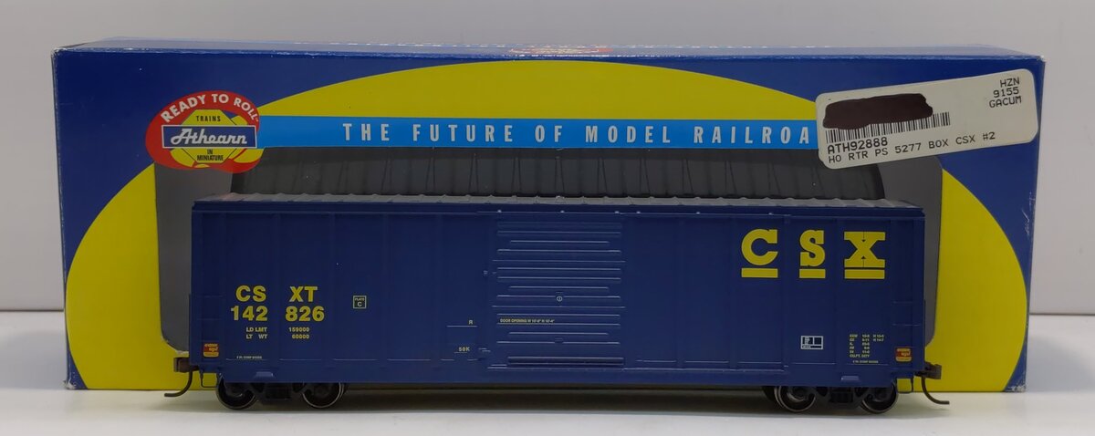 Athearn 92888 HO Scale CSX 50' PS 5277 Boxcar #142826