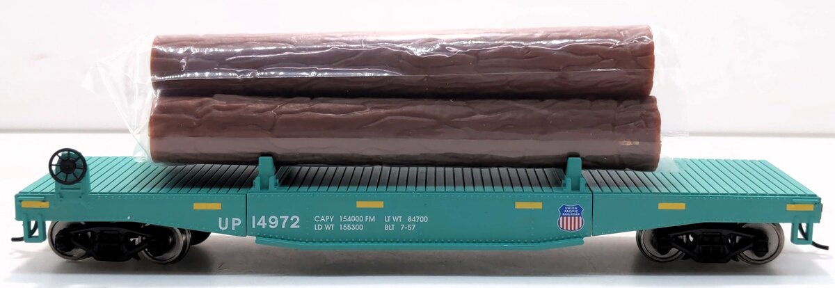 Walthers 931-1773 HO Union Pacific Log Dump Car w/3 Logs #14972