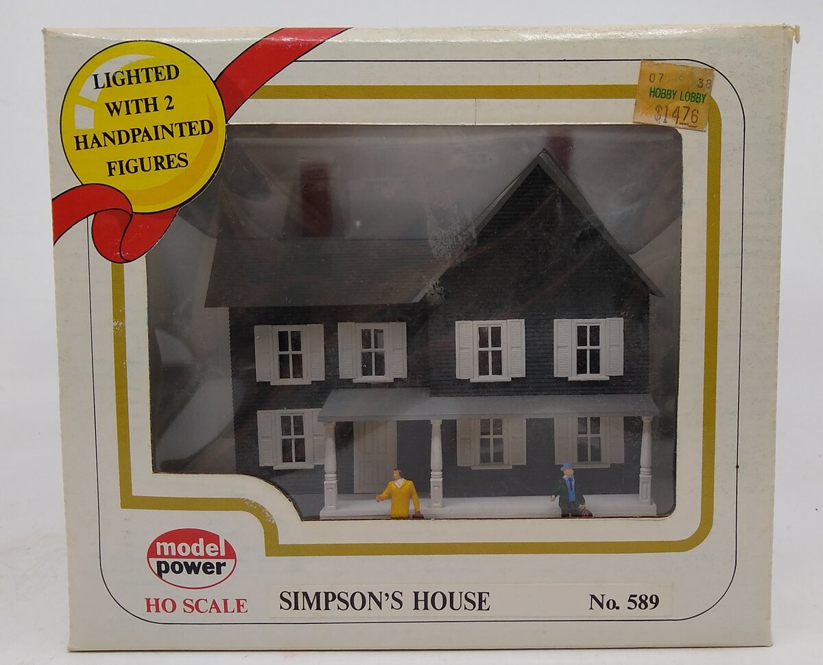 Model Power 589 HO Scale Built-up Simpsons House