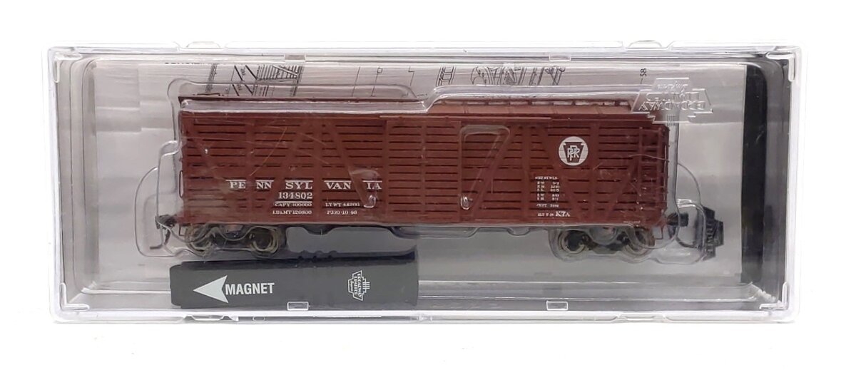 Broadway Limited 4573 HO Pennsylvania Oxide Red Stock Car with Cattle Sounds