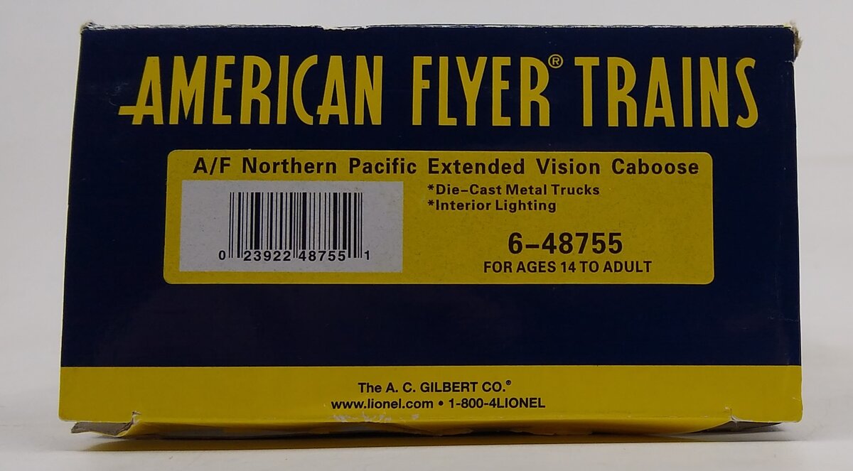 American Flyer 6-48755 S Scale Northern Pacific Extended Vision Caboose