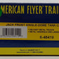 American Flyer 6-48419 S Gauge Jack Frost Single Dome Tank Car #107