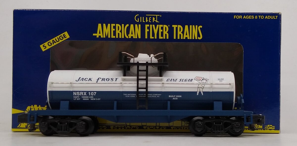 American Flyer 6-48419 S Gauge Jack Frost Single Dome Tank Car #107