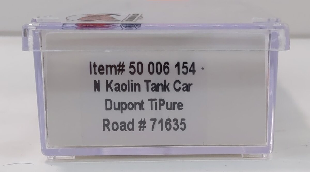 Atlas 50006154 N Dupont TiPure Kaolin Tank Car #71635