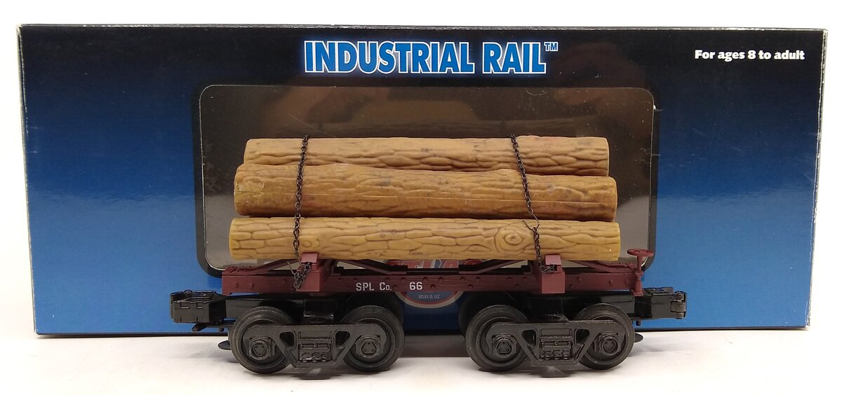 Atlas 1004003 O Gauge Sugar Pine Skeleton Log Car #66 (3-Rail)