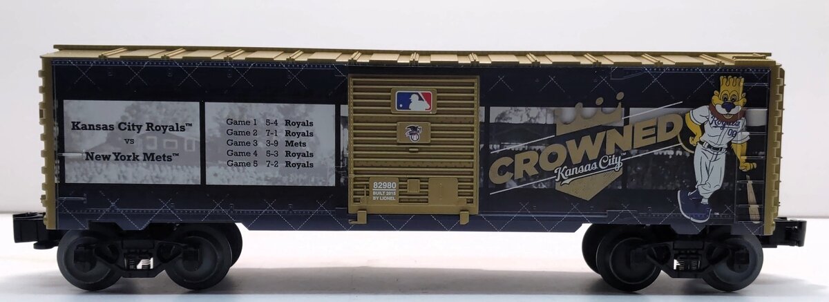 Lionel 6-82980 O Kansas City Royals 2015 World Series Boxcar