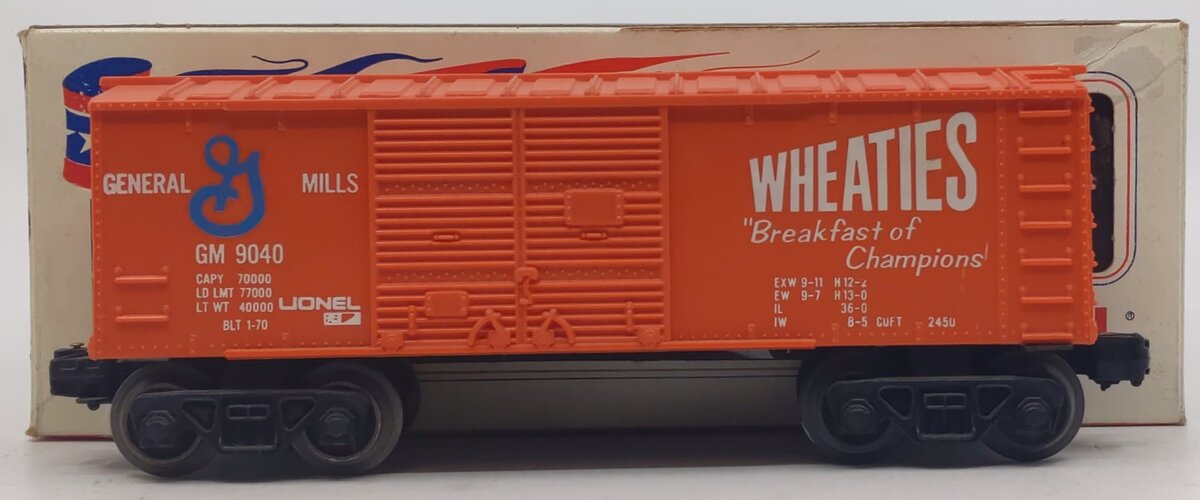 Lionel 6-9040 O Gauge Wheaties Short Boxcar