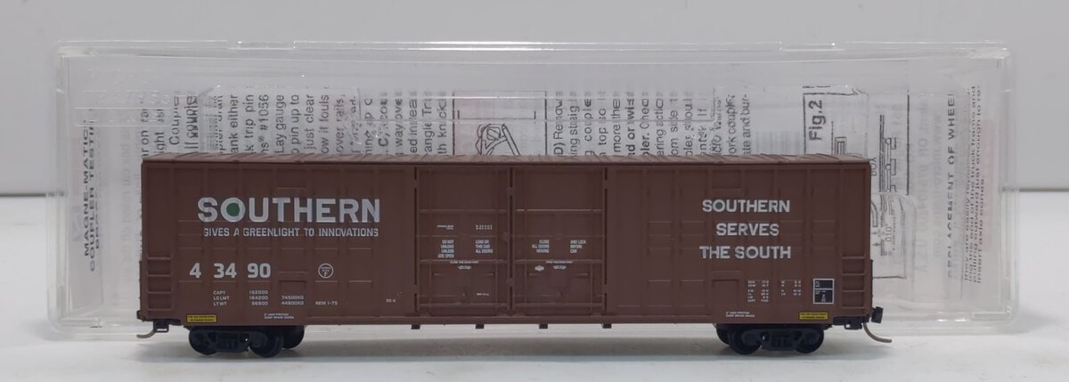 Micro-Trains 10300080 N SR 60' Double Plug Doors Waffle Side Boxcar #43490