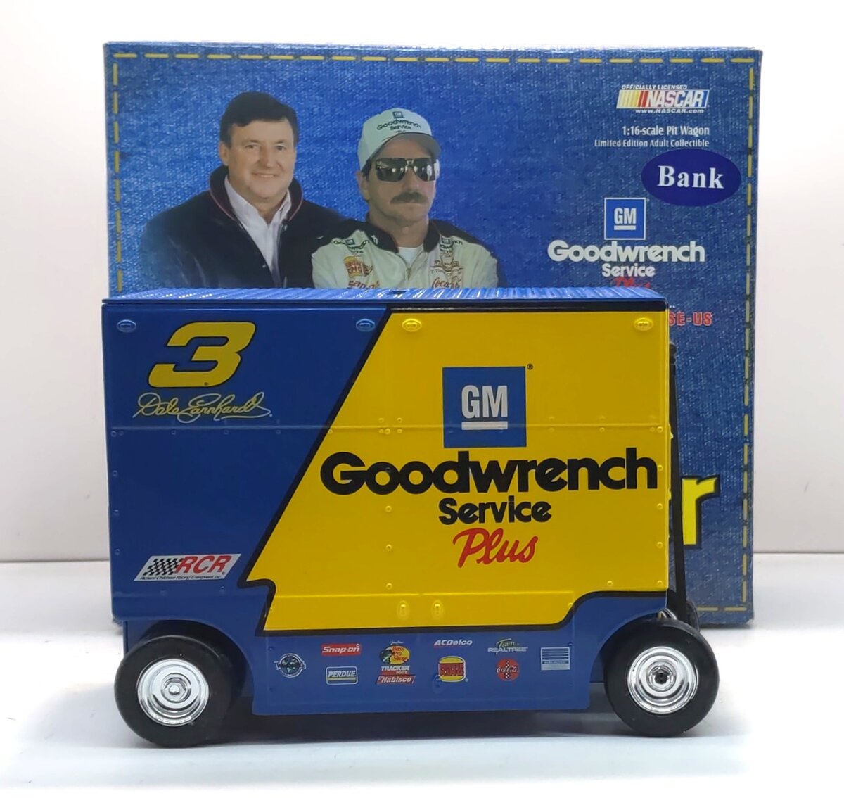 Action 1:16 Dale Earnhardt Goodwrench Service Plus Pit Wagon Coin Bank LN/Box