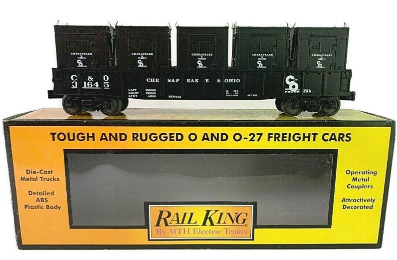 MTH 30-72058 Chesapeake & Ohio Gondola Car w/LCL Containers