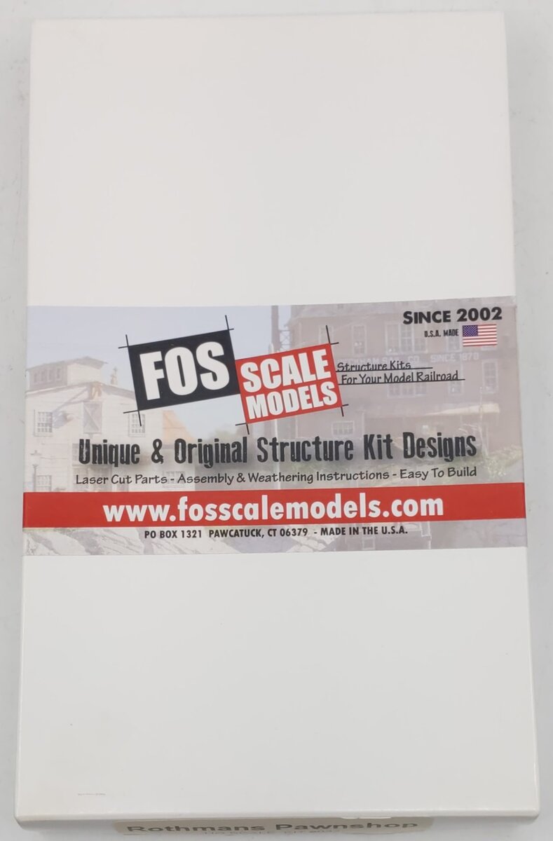 FOS Scale Limited 32 HO Scale Polk's Hobby Shop Building Kit