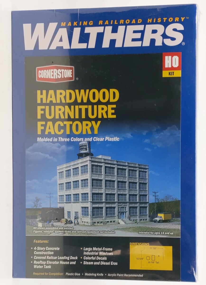 Walthers 933-3044 HO Hardwood Furniture Company Building Kit
