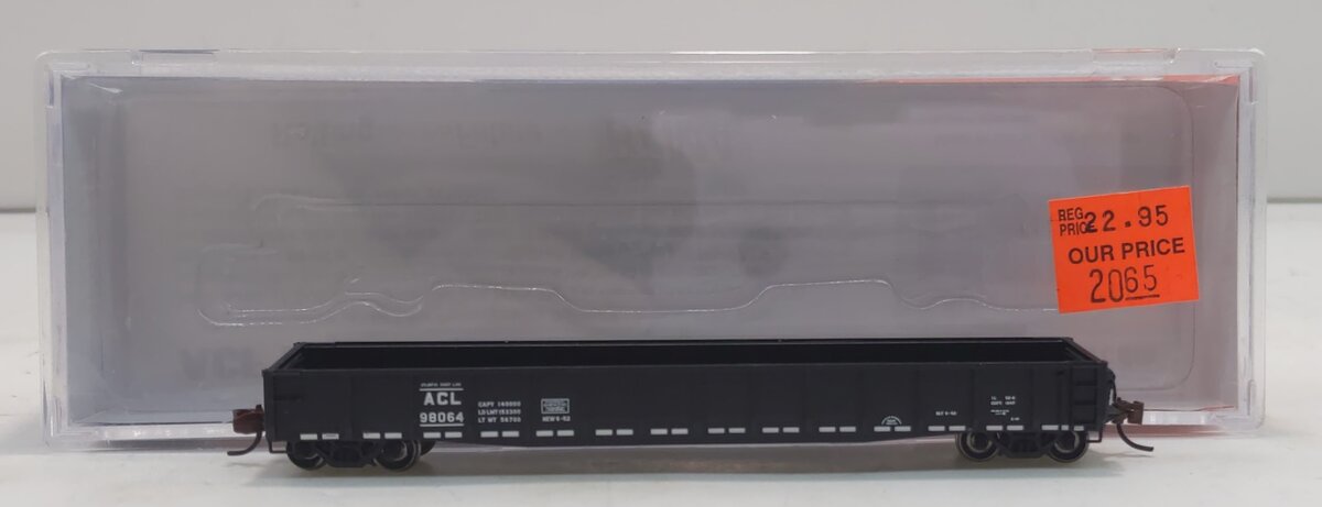 BLMA Models 14030 N Scale Atlantic Coast Line ACF 70-Ton 52' Gondola #98064