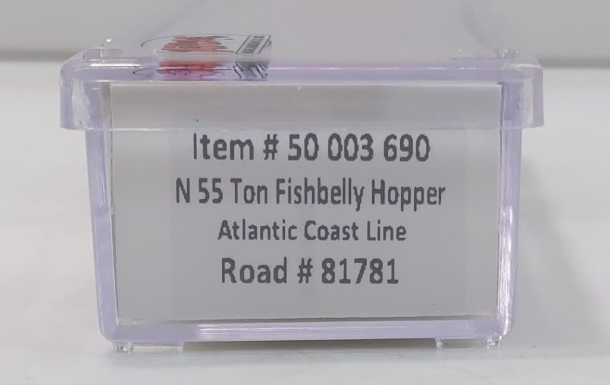 Atlas 50003690 N Scale Atlantic Coast Line 55-Ton Fish Belly Hopper #81781