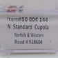 Atlas 50004144 N Norfolk & Western Standard Cupola Caboose #518604