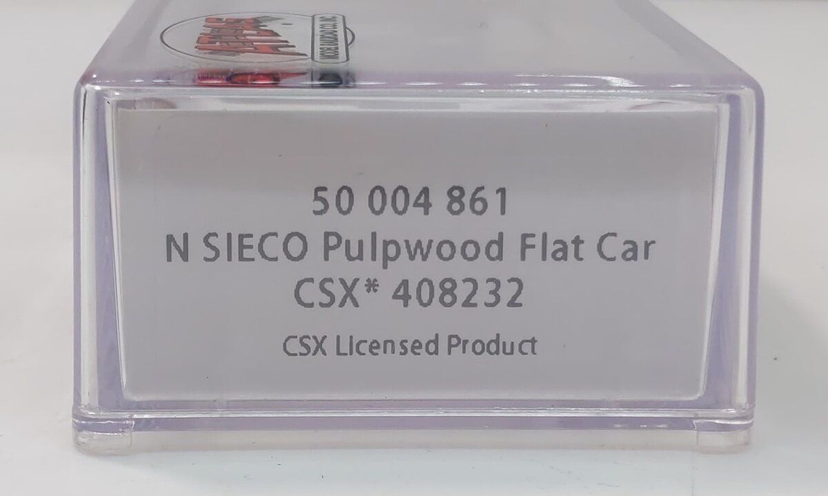 Atlas 50004861 N CSX 50' Sieco Pulp Flat Car #408232