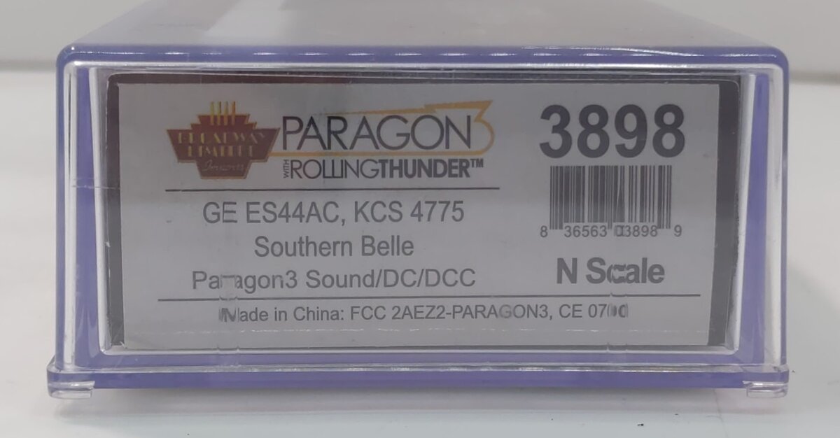 Broadway Limited 3898 N KCS GE ES44AC Diesel Locomotive #4775 w/ Sound/DC/DCC