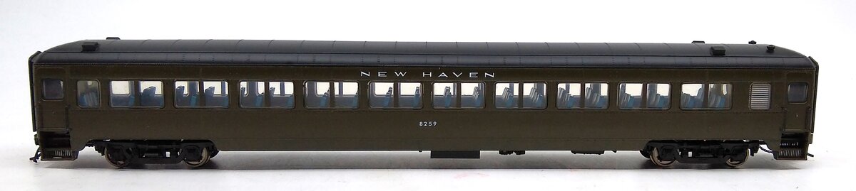 Rapido Trains 109125 HO New Haven 10-Window Coach #8259 (Pullman Green)