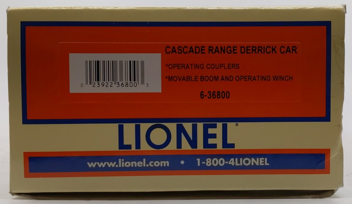 Lionel 6-36800 O Gauge SP&S Cascade Range Derrick Car #X-141