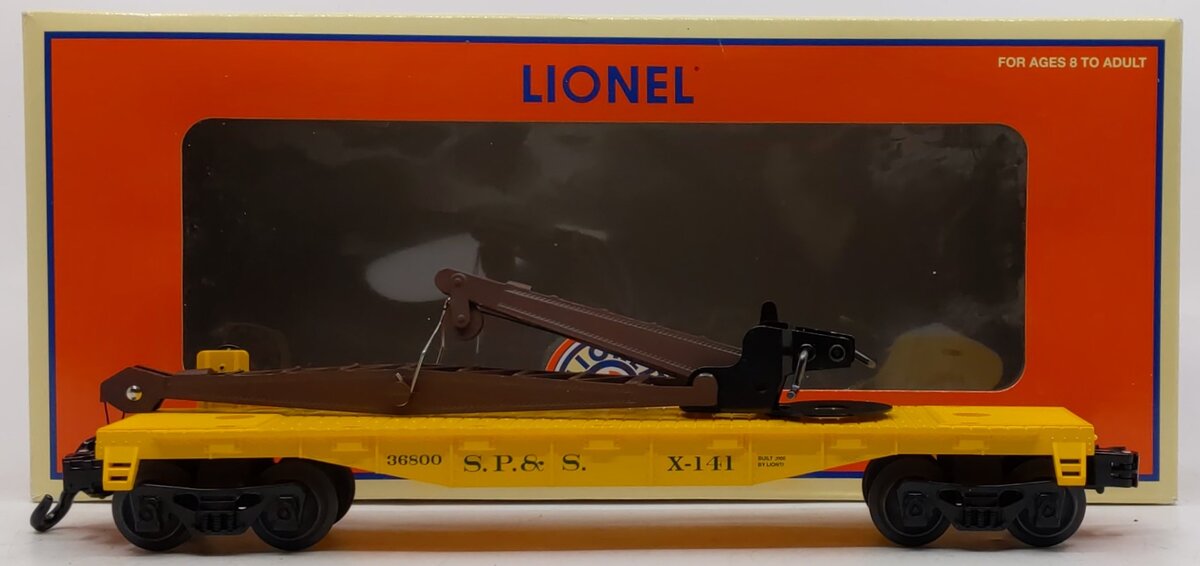 Lionel 6-36800 O Gauge SP&S Cascade Range Derrick Car #X-141
