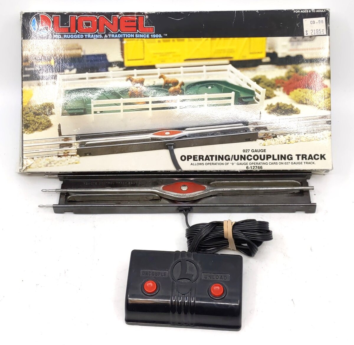 Lionel 6-12746 O27 Gauge Operating Uncoupling Remote Control Track VG/Box