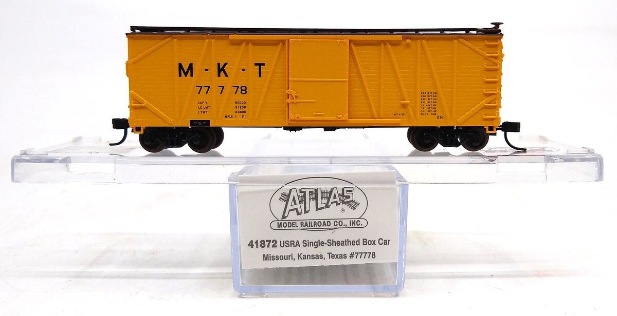 Atlas 41872 N Scale MKT USRA Boxcar #77778
