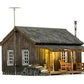 Woodland Scenics BR5065 HO Scale Pre Built-&-Ready Rustic Cabin Building