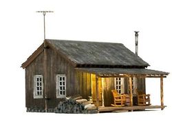 Woodland Scenics BR5065 HO Scale Pre Built-&-Ready Rustic Cabin Building