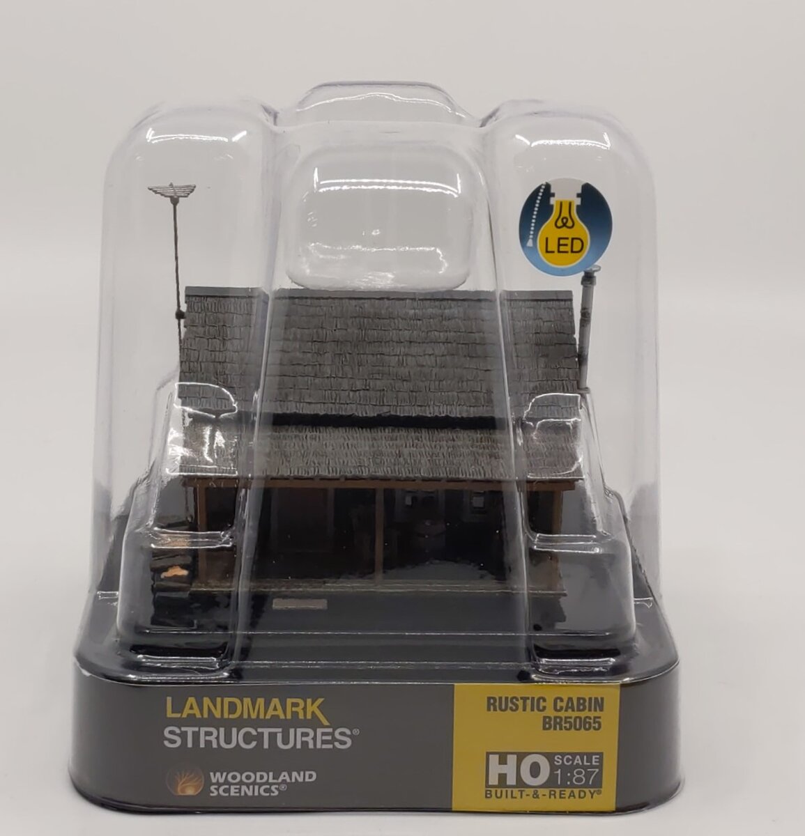 Woodland Scenics BR5065 HO Scale Pre Built-&-Ready Rustic Cabin Building