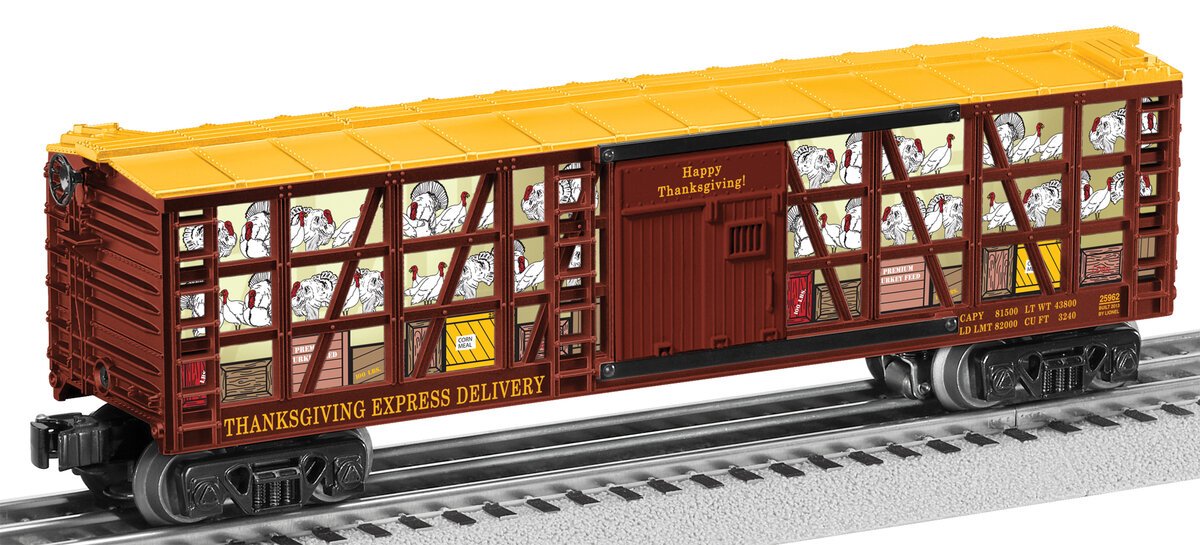 Lionel 6-25962 O Thanksgiving Non-Operating Poultry Car
